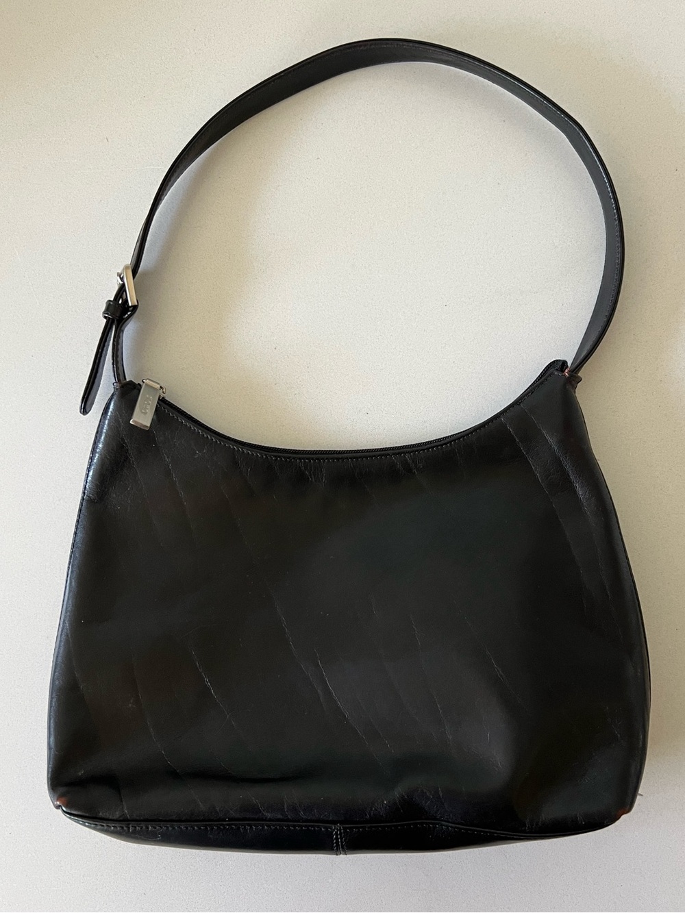Hobo Y2K Black Leather Shoulder Bag